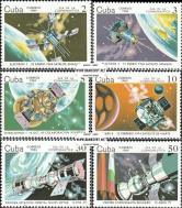*Známky Kuba 1984 Vesmírny výskum razítkovaná séria - Kliknutím na obrázok zatvorte -